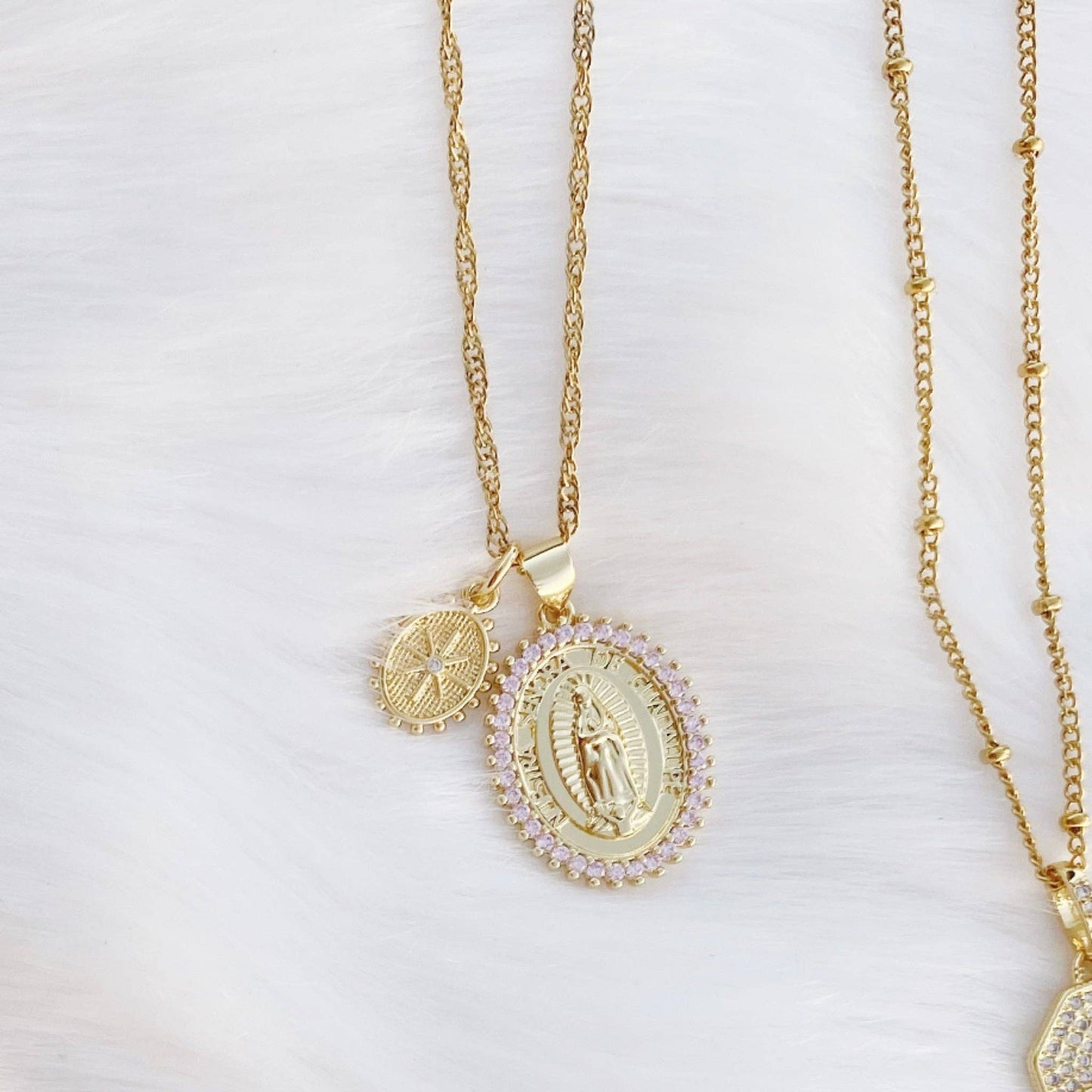Shine Double Charm Religious Pendant