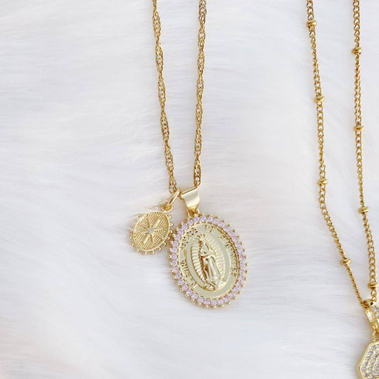Shine Double Charm Religious Pendant