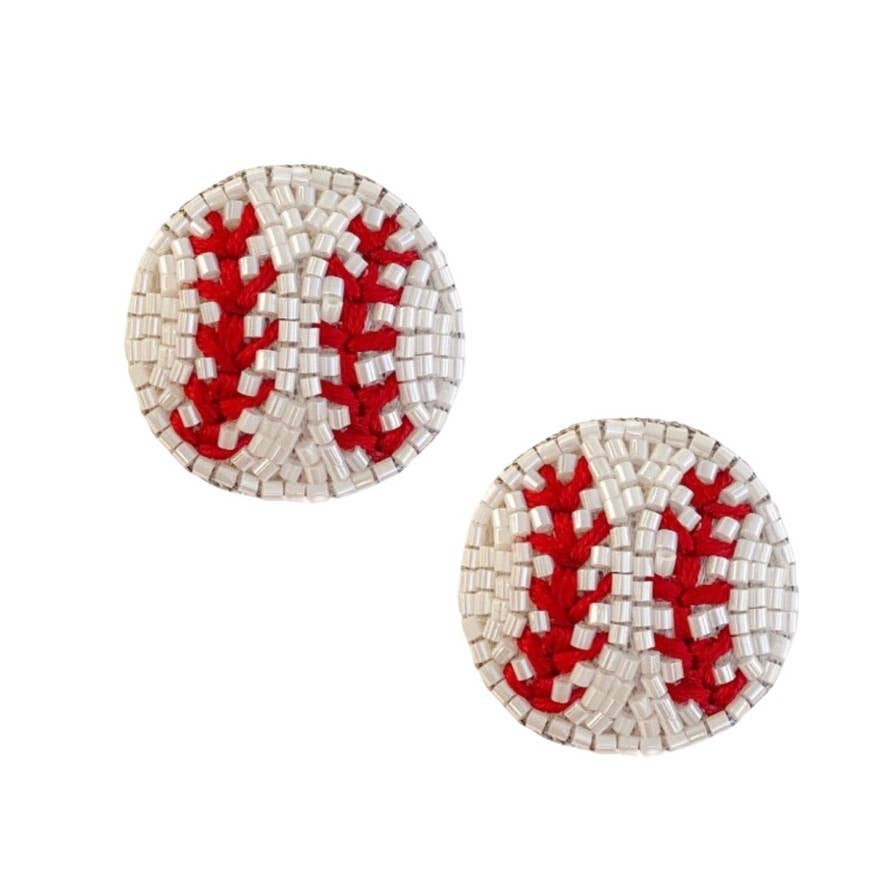 Baseball Earrings | Studs
