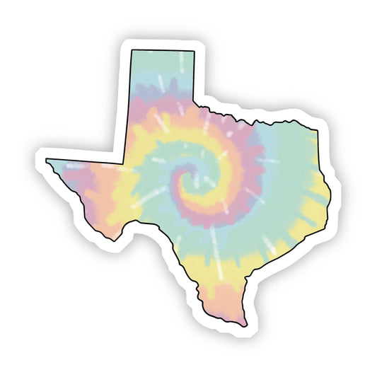 Texas Tie Dye Sticker