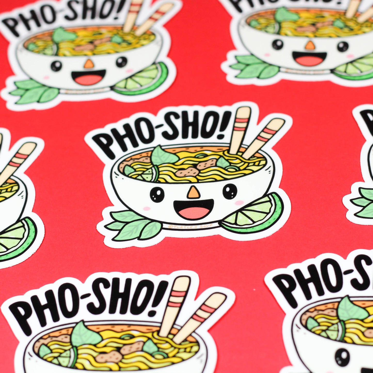 Pho Sho Food Noodles Vinyl Sticker