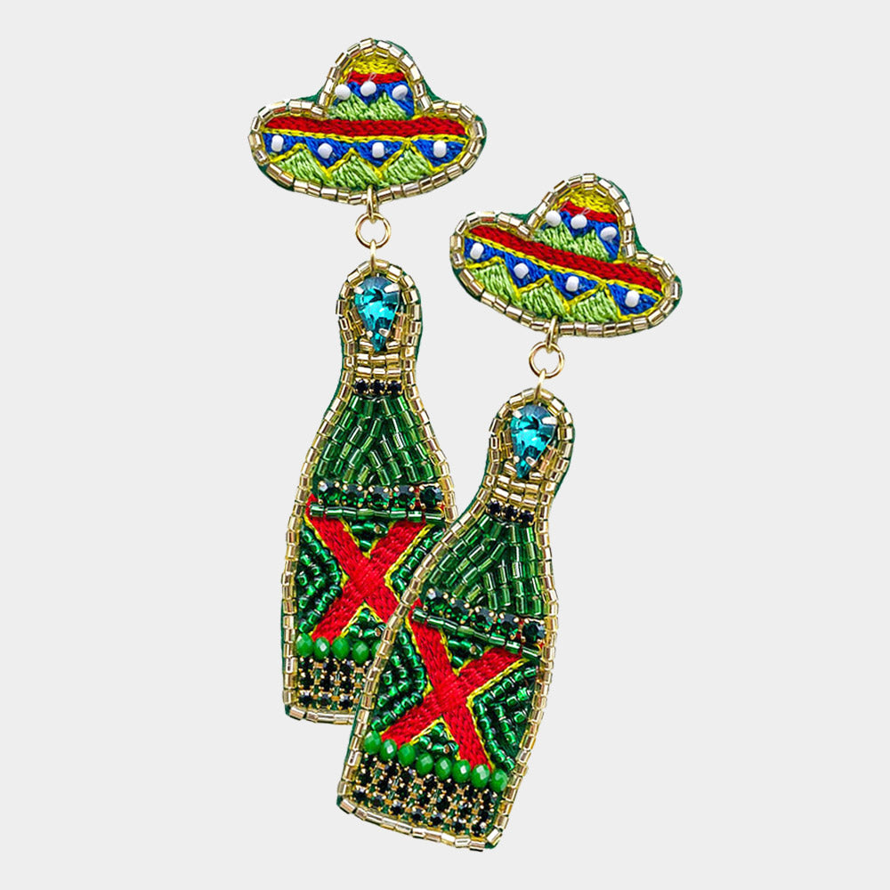 Beer XX DOS Dangle Earrings