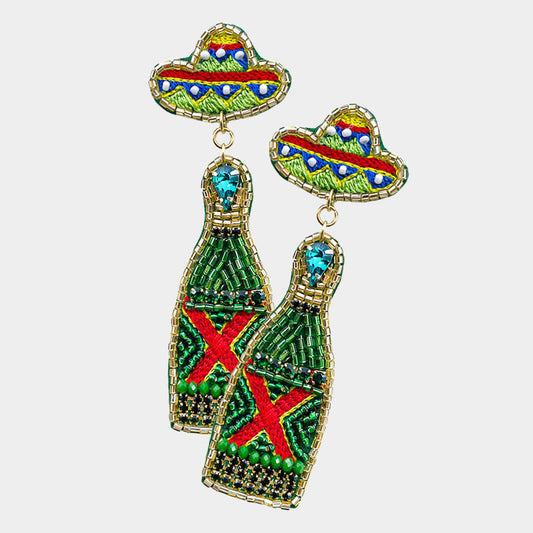 Beer XX DOS Dangle Earrings
