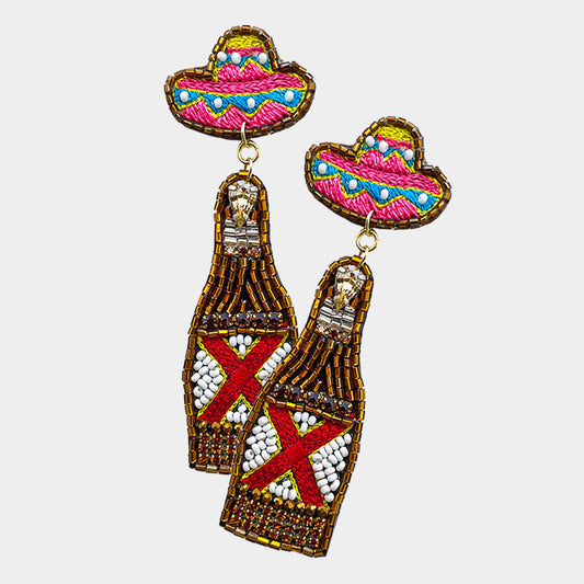 Beer XX DOS Dangle Earrings