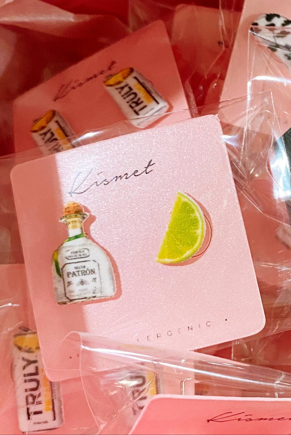 Tequila + Lime Stud Earrings