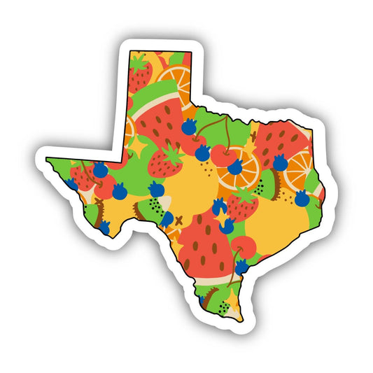 Texas Fruit Pattern Sticker