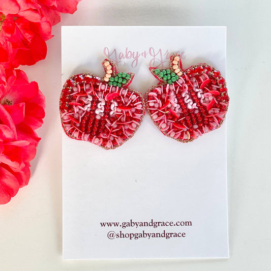 Teacher Apple Stud Earrings