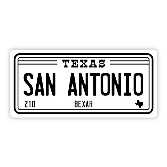 San Antonio Texas 210 Bexar County Bumper Sticker (5 inch)