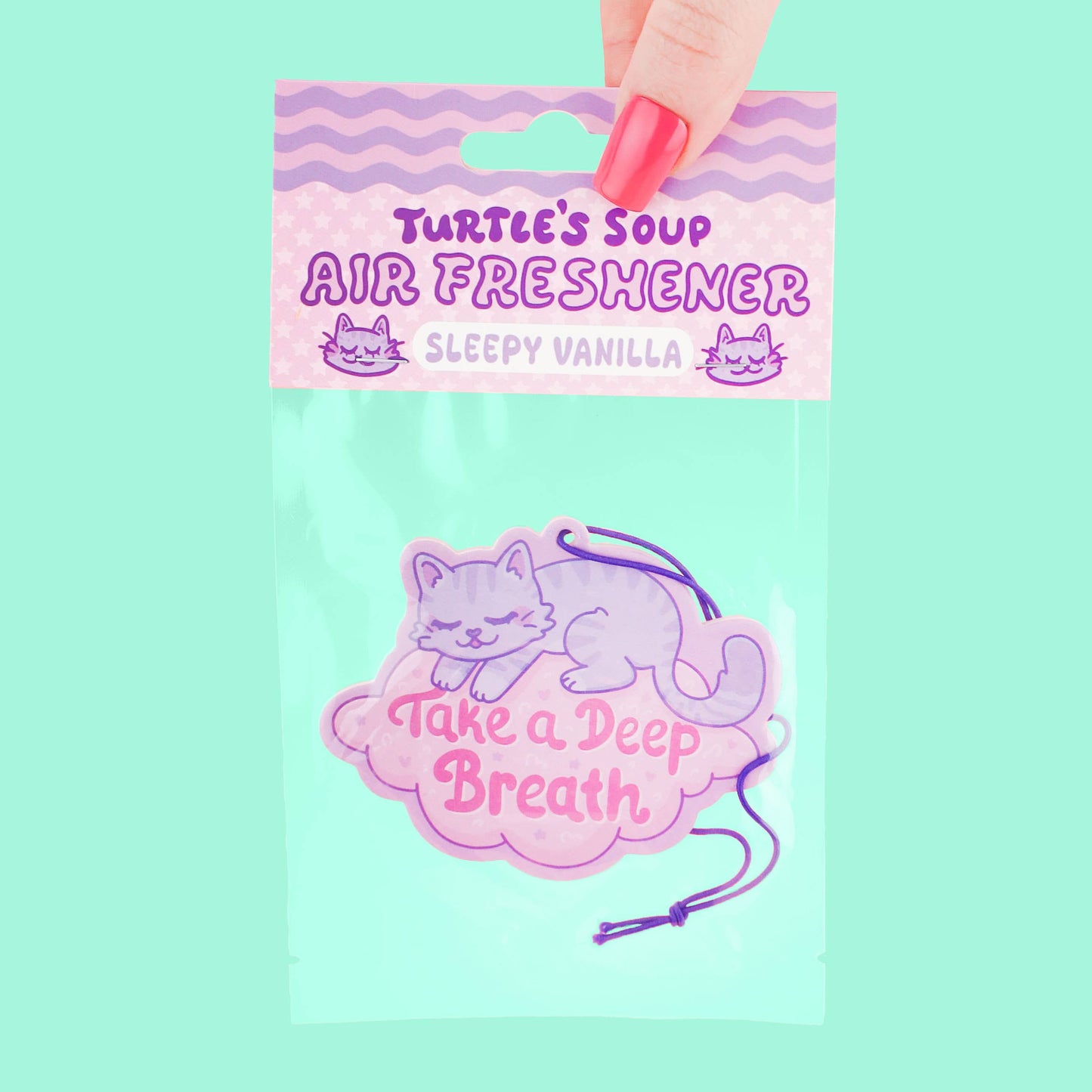 Take A Deep Breath Cute Kitten Cat Scented Air Freshener