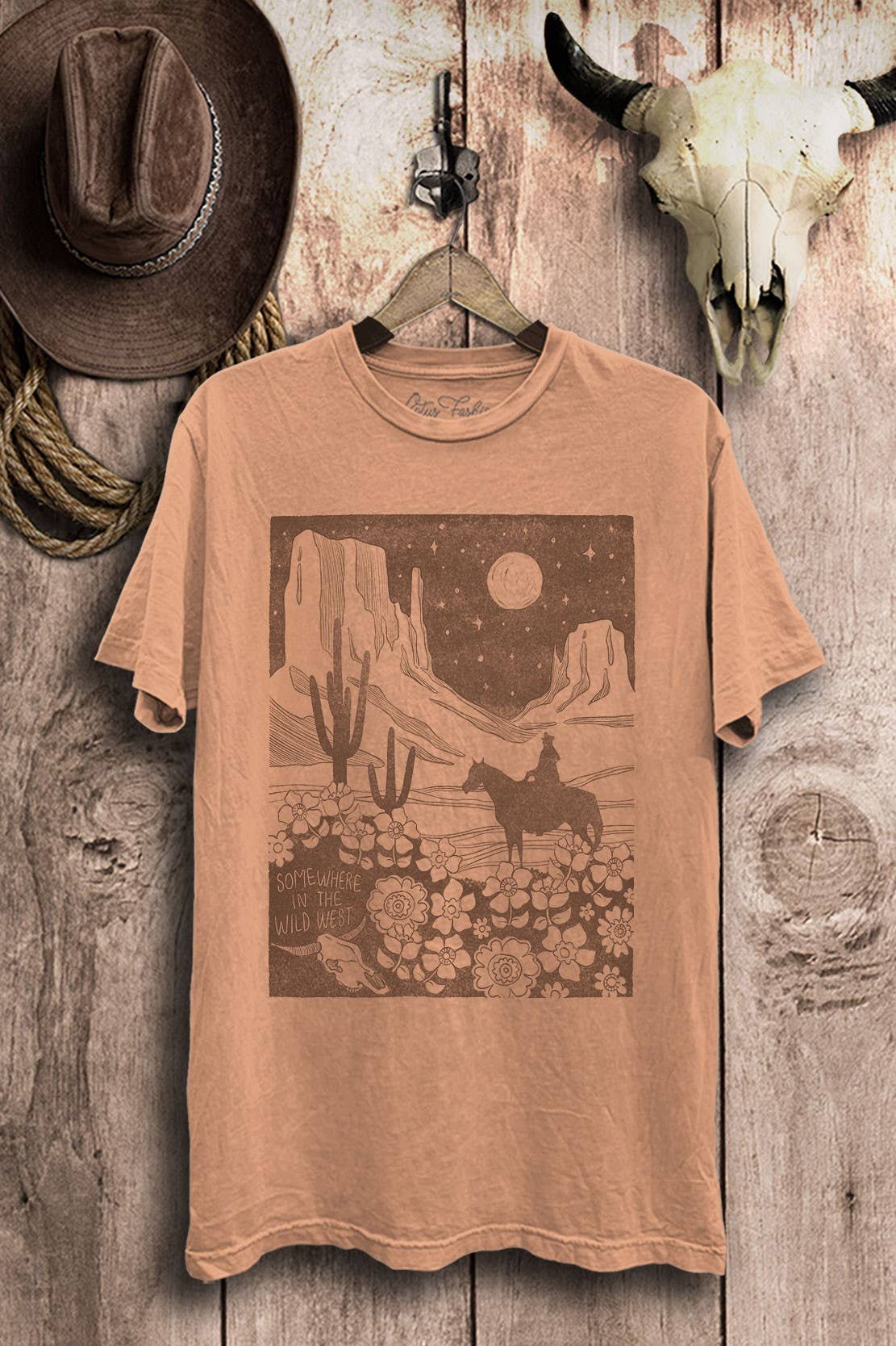 Somewhere In The Wild West Graphic Top