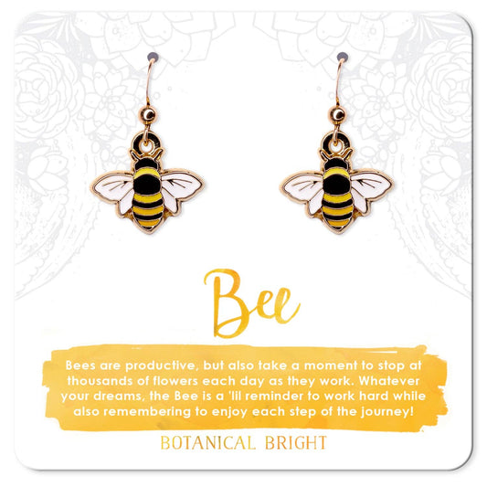 Bee Charm Earrings