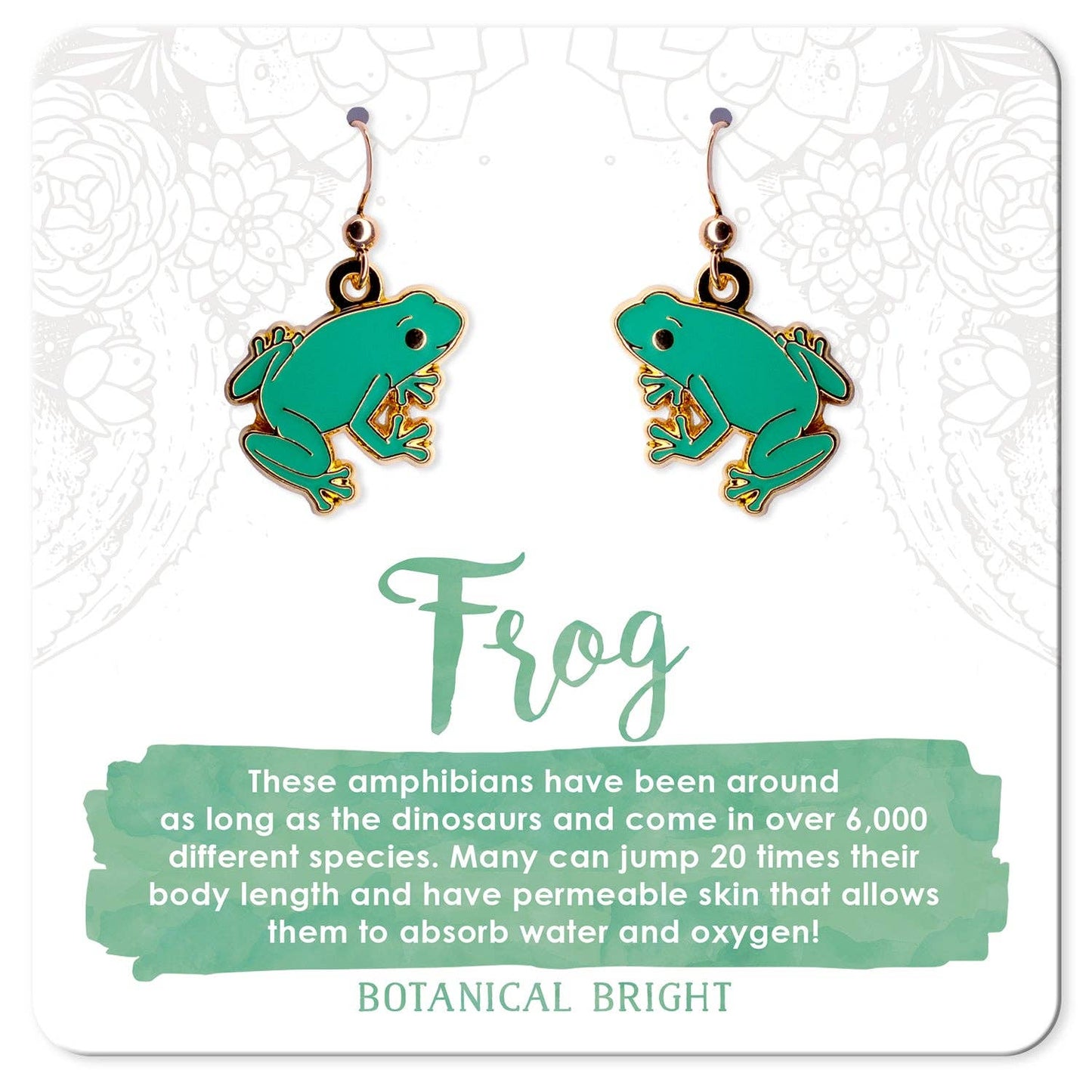 Garden Frog Charm Earrings