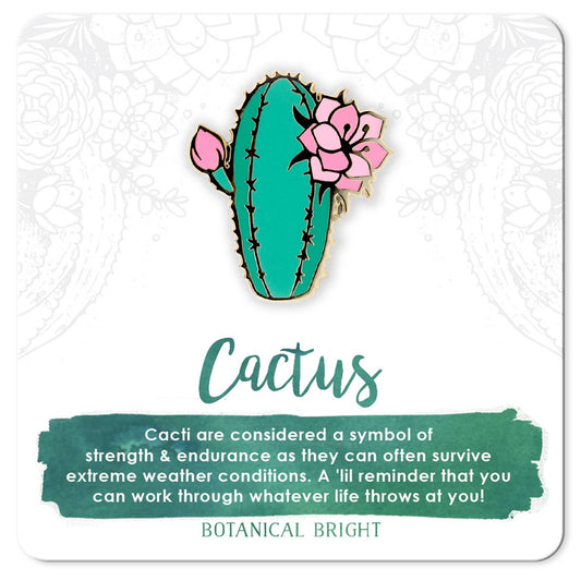 Blooming Cactus Enamel Pin
