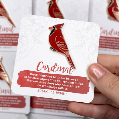 Cardinal Enamel Pin