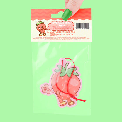 Strawberry Toot Funny Fruit Scented Air Freshener