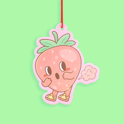 Strawberry Toot Funny Fruit Scented Air Freshener