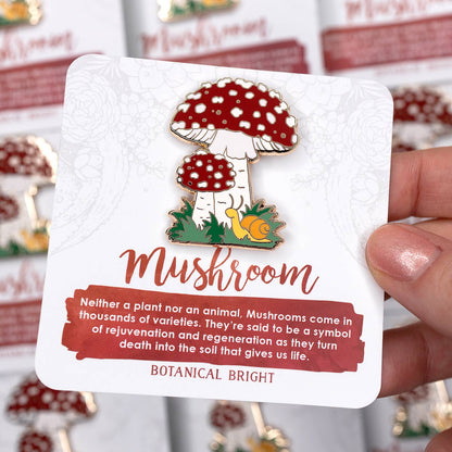 Mushroom Enamel Pin
