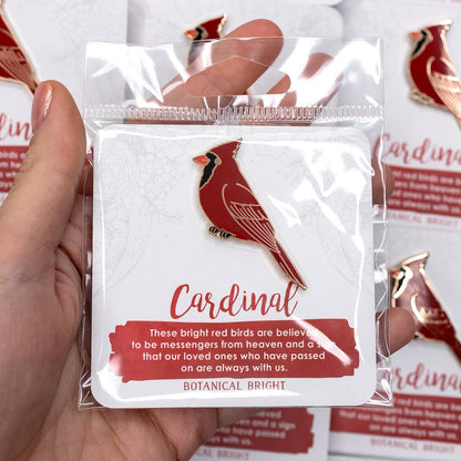 Cardinal Enamel Pin