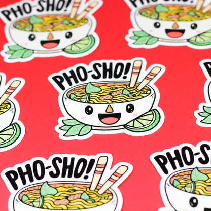 Pho Sho Food Noodles Vinyl Sticker