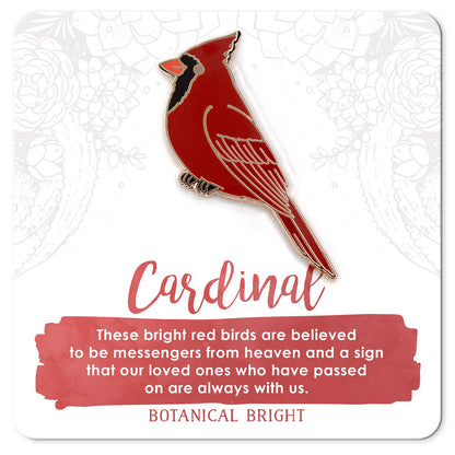 Cardinal Enamel Pin