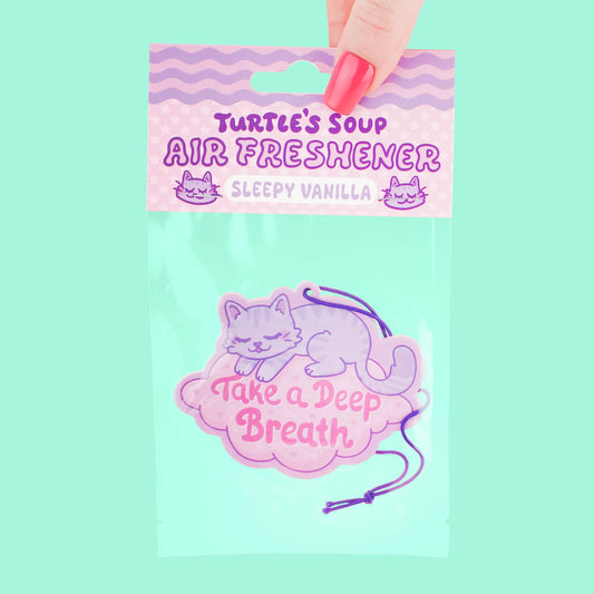 Take A Deep Breath Cute Kitten Cat Scented Air Freshener