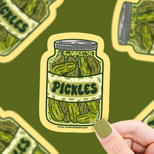 Pickle Jar ~ Vinyl Sticker