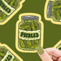 Pickle Jar ~ Vinyl Sticker