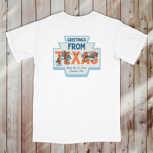 Greetings From Texas Cowboy~ Unisex Graphic Tee
